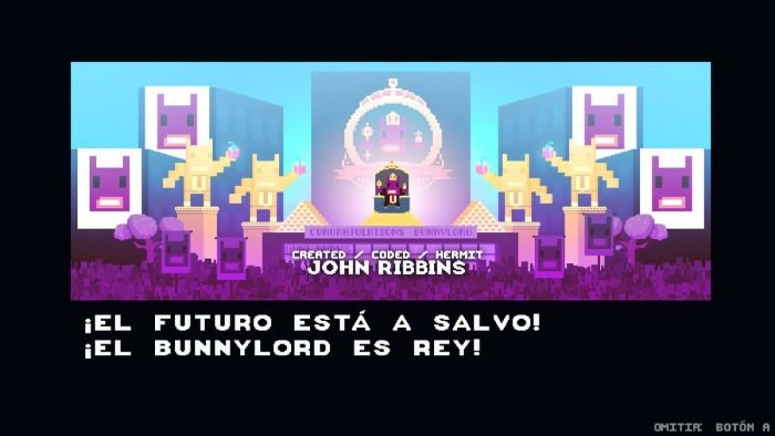 Not a Hero. Peli o Manta. Bunnylord Rey.