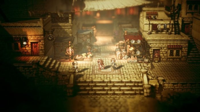 Peli o Manta. RPG Octopath Traveler
