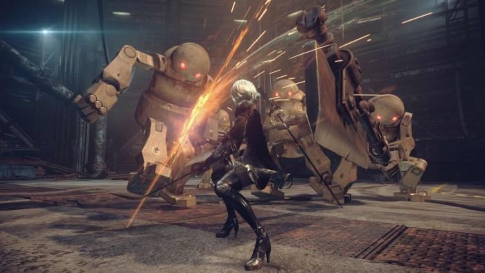 Peli o manta.Nier:automata.combate2