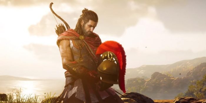 Peli o manta. Assassin's Creed: Odyssey. Alexios casco