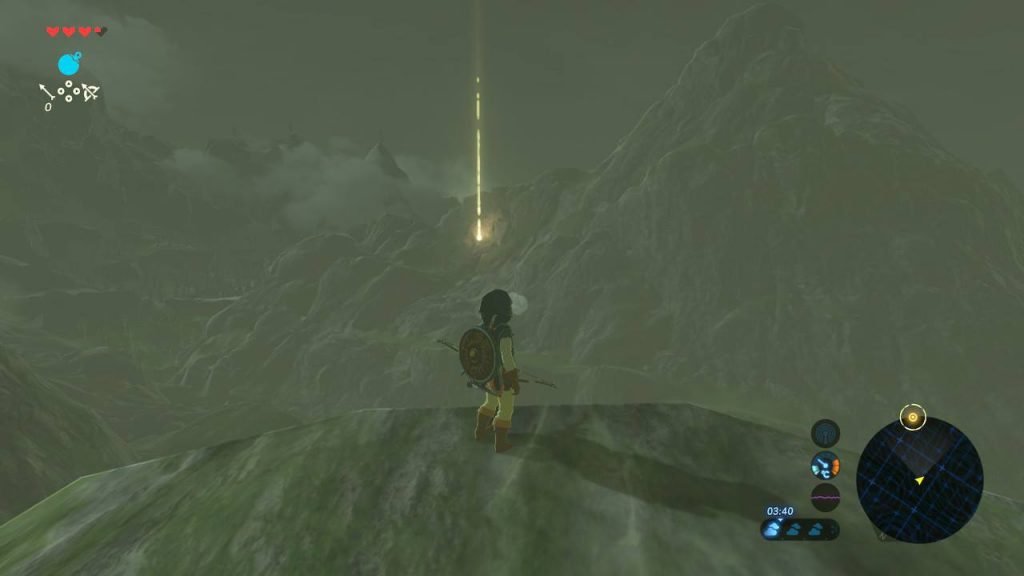 Hyrule de BOTW. Peli o Manta. Luz