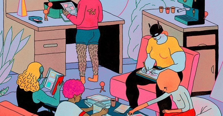 Peli o Manta. Viviendo (en) el saló del cómic Barcelona 2019. Cartel