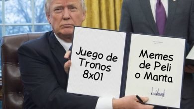 peli o manta. memes juego de tronos 8x01. Donald Trump