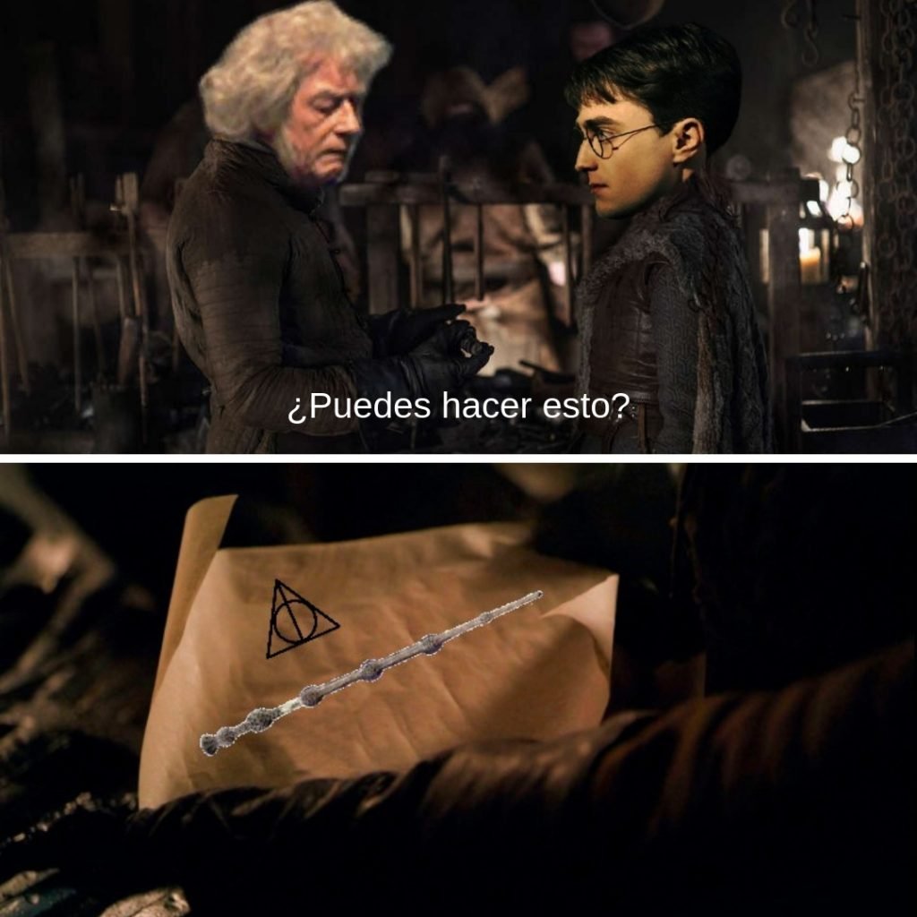 peli o manta. memes juego de tronos 8x01. harry potter
