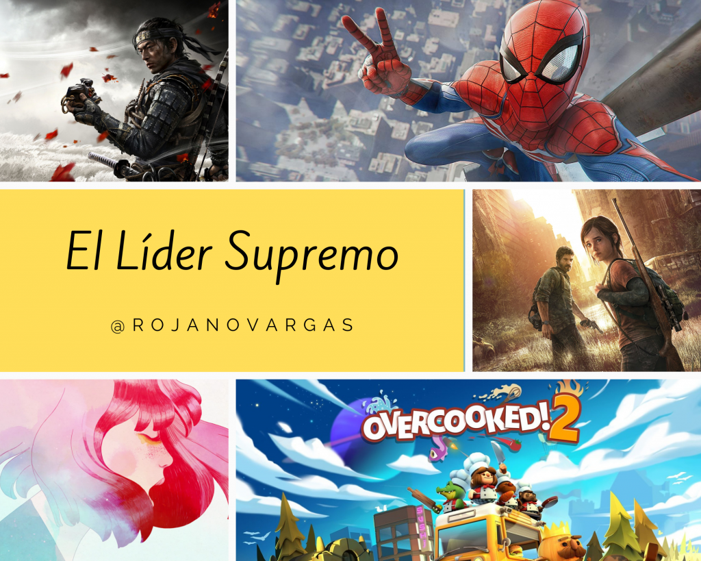 Ghost of Tsushima / Marvel's Spider-Man / The Last of Us / Gris / Overcooked! 2
