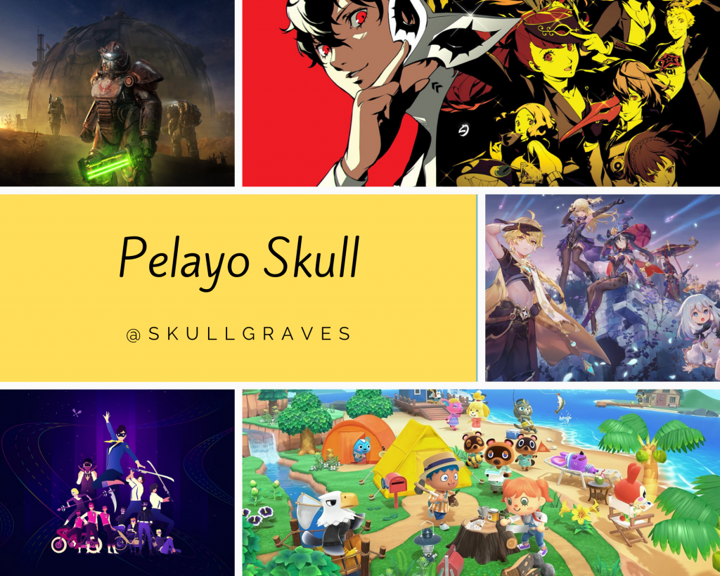 Fallout 76 / Persona 5 Royal / Genshin Impact / Sayonara Wild Hearts / AC: New Horizons
