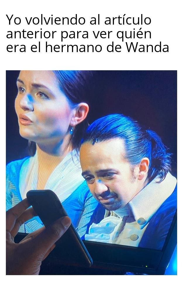 Memes WandaVision 3. Peli o Manta. El hermano de Wanda