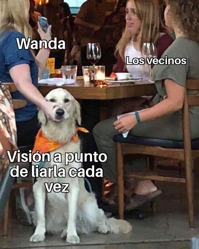 Memes WandaVision 3. Peli o Manta. Wanda liándola siempre