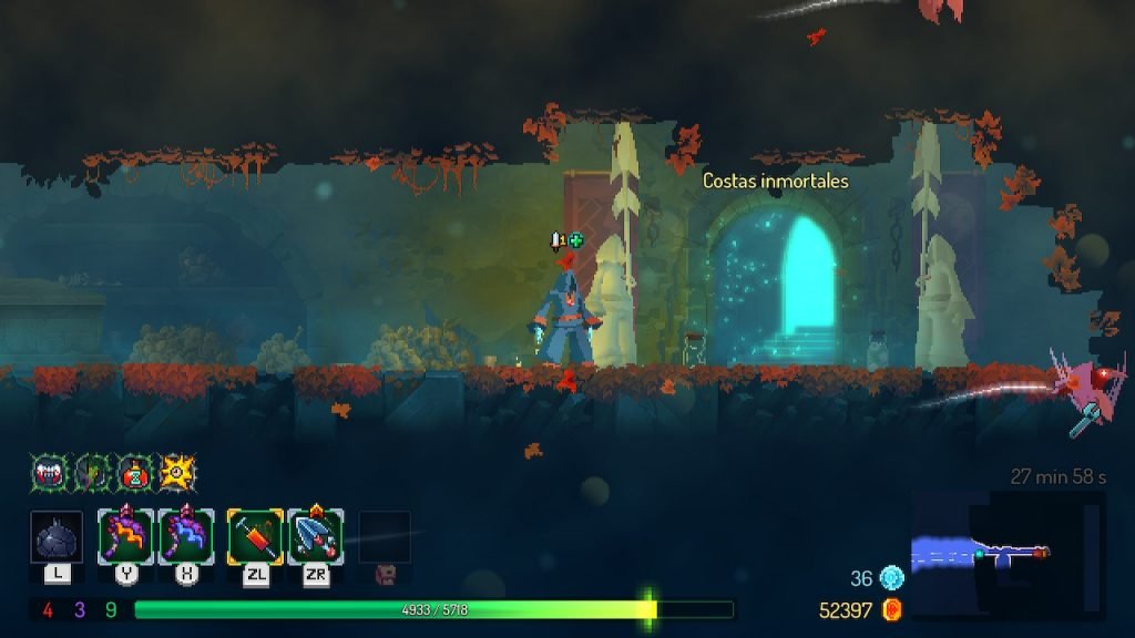 La entrada a las Costas Inmortales en nuestra Review de Dead Cells Fatal Falls
