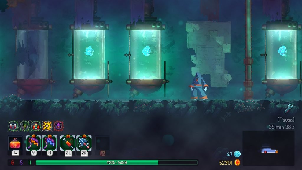 No sabemos que hay en los tanques, pero por nuestra Review de Dead Cells Fatal Falls, intentaremos averiguarlo