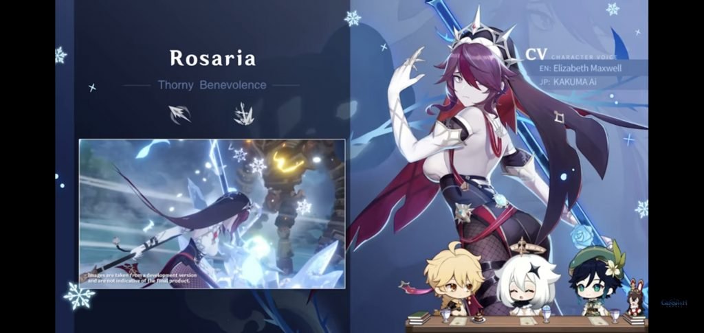 Rosaria llegará en Genshin Impact 1.4 dispuesta a helarnos la sangre a lanzazo limpio.