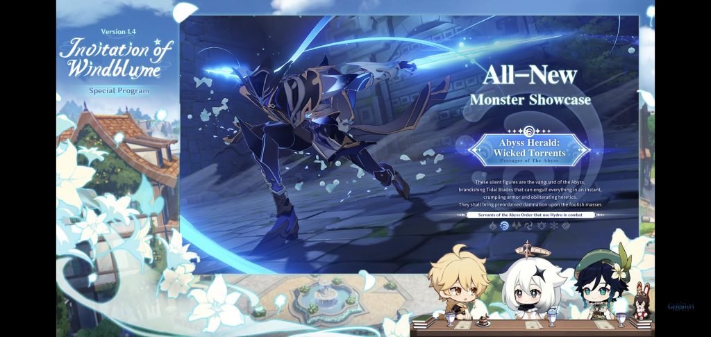 El Emisario del Abismo nos lo pondrá complicado en la nueva misión de historia que llega en Genshin Impact 1.4