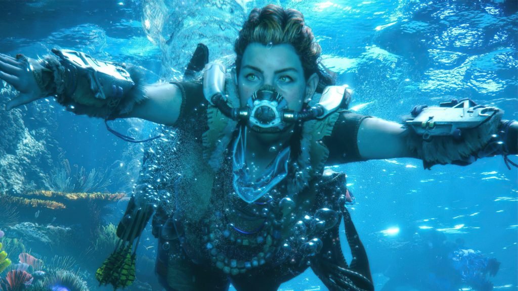 Horizon Forbidden West. Peli o Manta. Agua