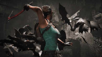 Gameplay de Tomb Raider Legacy of Atlantis Gamescom 2026. Peli o Manta. Lara luchando contra murcielagos