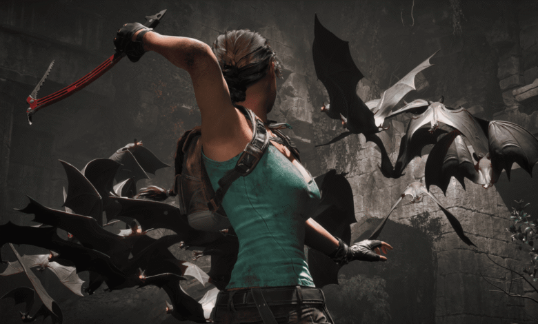 Gameplay de Tomb Raider Legacy of Atlantis Gamescom 2026. Peli o Manta. Lara luchando contra murcielagos